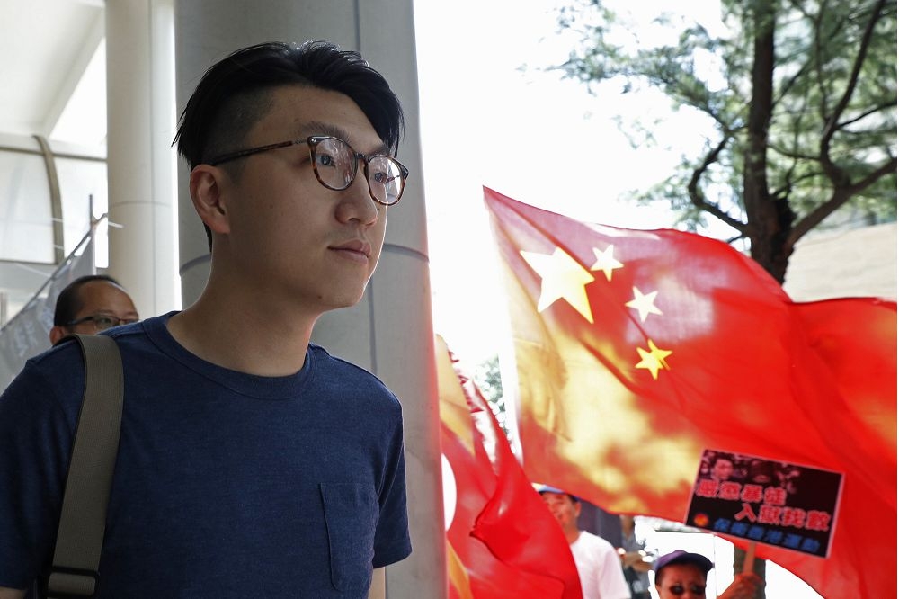 梁天琦是香港年輕一輩活耀的政治運動者，也是新勢力的代表人物之一。（美聯社）