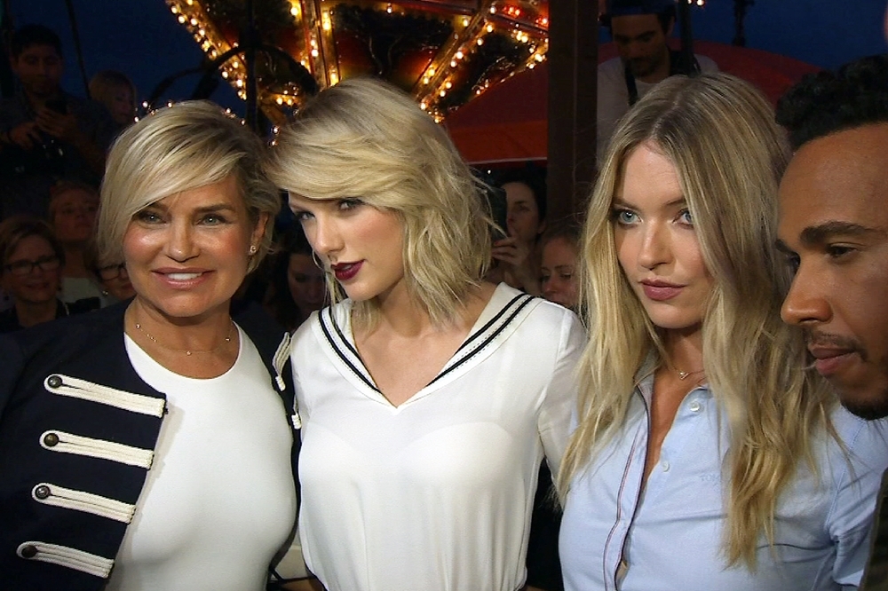 知名歌手泰勒絲（Taylor Swift）出席紐約時裝週（AP）