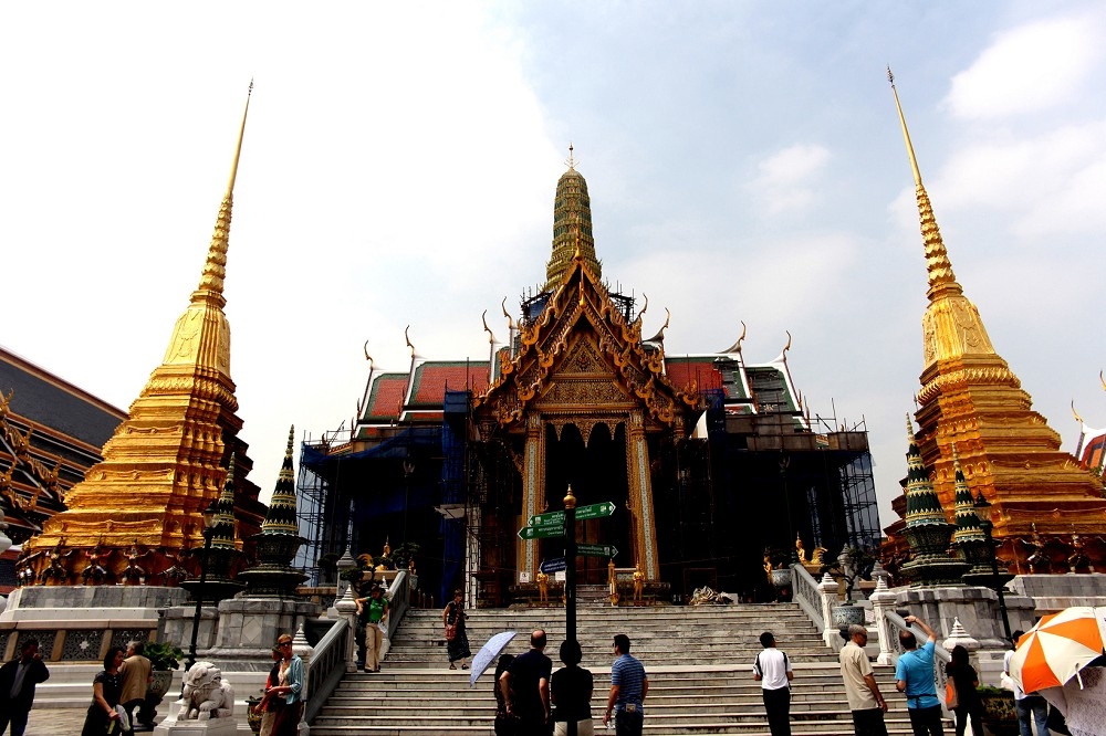 萬事達卡公司公布「2016年全球最佳旅遊城市」排名，泰國首都曼谷奪冠，台北排第15名。圖為曼谷玉佛寺。（翻攝自維基百科）