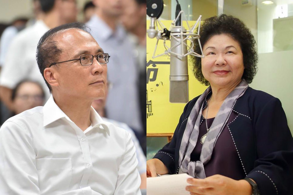高雄市長陳菊再度被問到是否有可能接掌閣揆，她表示「沒有這樣的事」。（合成畫面／陳菊、林全臉書）