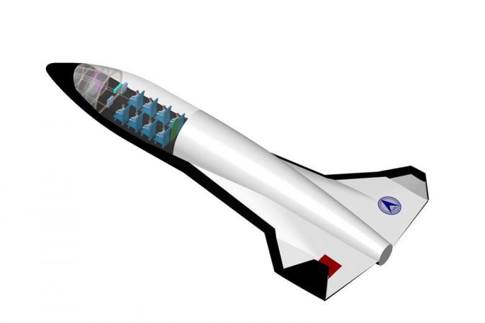 中國運載火箭技術研究院構想中的太空飛機。   （翻攝自《新科學家》官網）