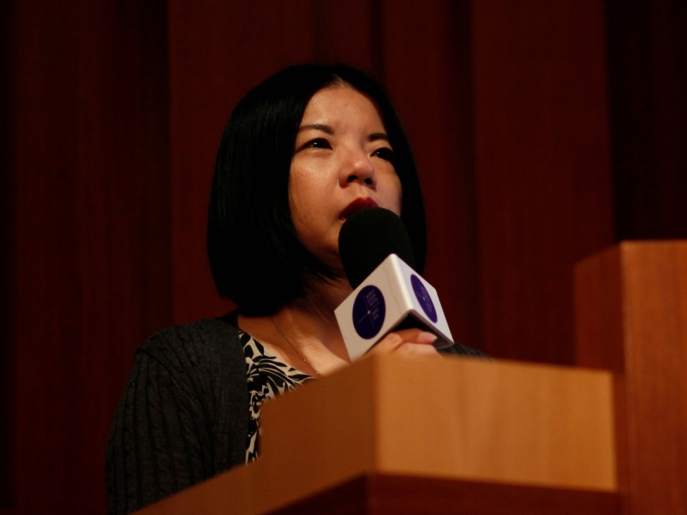 台北市文化局長謝佩霓於國際設計週論壇開場致詞。（WDC 提供）