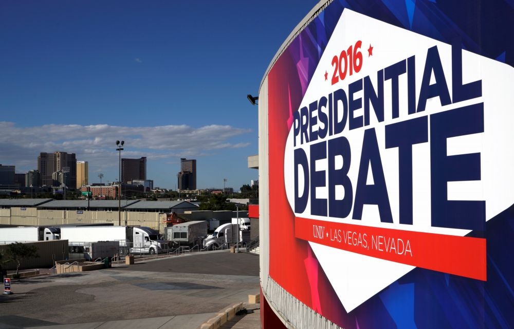 美國總統大選第3次辯論19日將於內華達大學賭城分校舉行。（湯森路透）