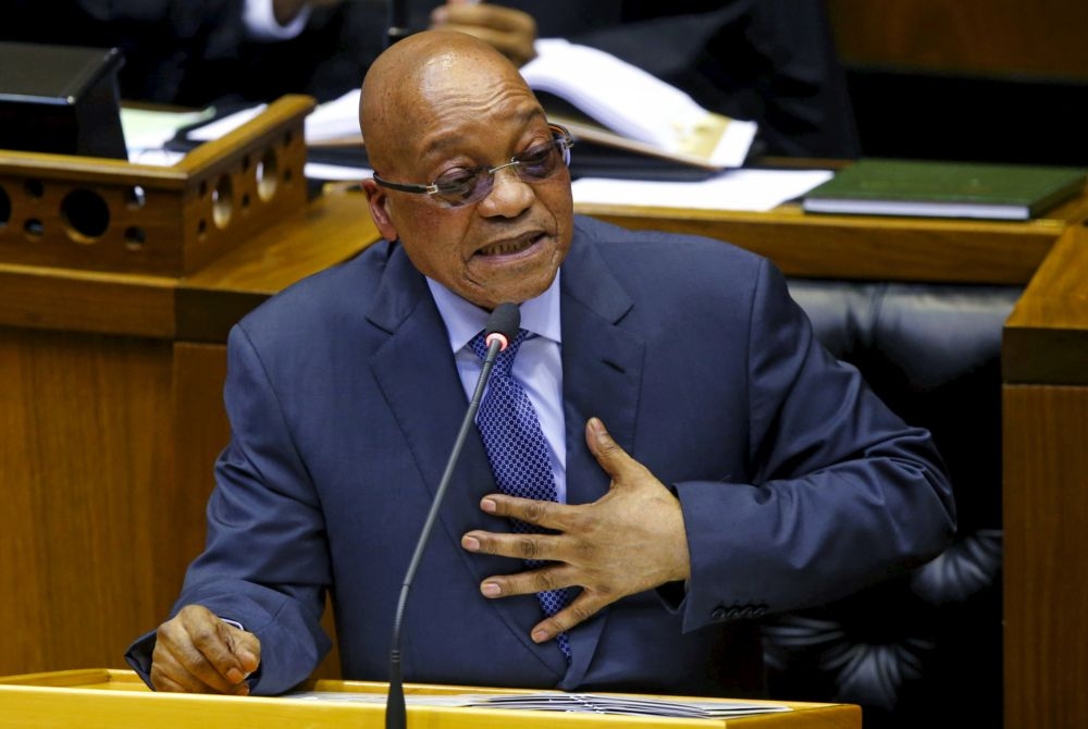 南非總統祖馬2016年至今以在3次彈劾案存活。（湯森路透）