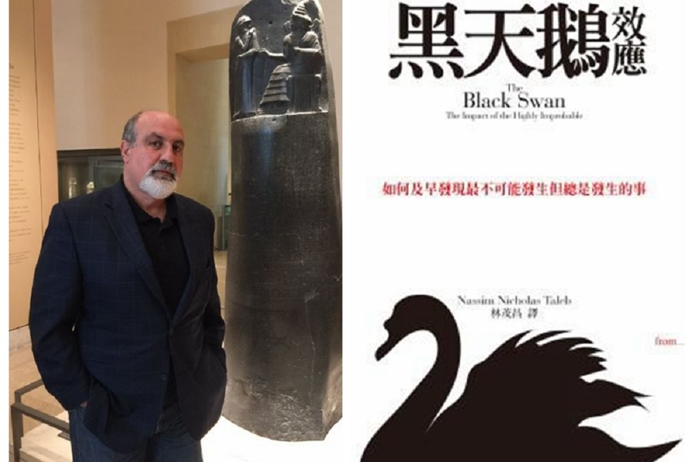 全球暢銷書《黑天鵝效應》的作者塔雷伯在社群媒體推特（Twitter）痛批，自己的新書《反脆弱》竟被中國印刷廠要求更改內容，把書中的「台灣」改成「中國台灣」，讓他氣得回答，「你無權審查！」並揚言找別家印刷廠。（合成圖片）