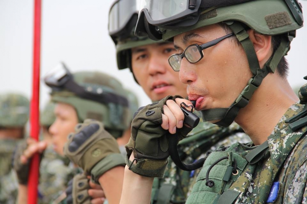 國防部推出「後備軍人志願短期入營服役」計畫，22日正名為後備戰士，目前規畫123名額中已招了一半。（國防部提供）