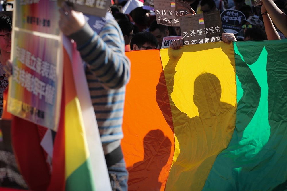 目前台灣社會因同性婚姻問題出現激烈論戰，法國駐台代表紀博偉（Benoît Guidée）認為，這是民主社會的正常現象，台灣未來的走向，將對亞洲性別平權運動有重要意義。（攝影：陳品佑）
