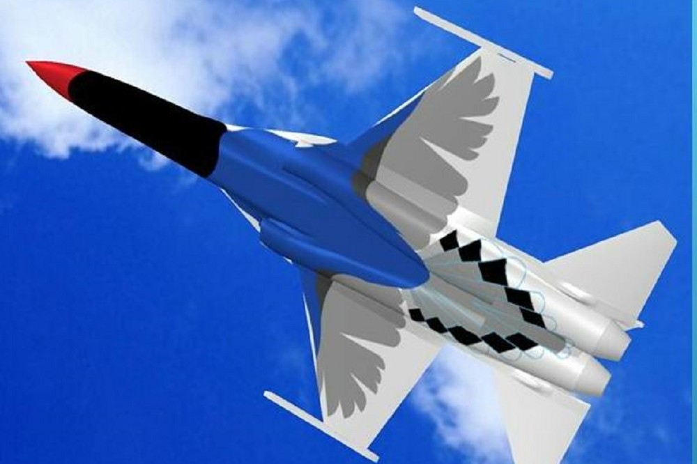 由中科院與漢翔公司研發的XAT-5「藍鵲」高級教練機，將在7日簽約以「國機國造」方式籌建。（漢翔公司提供）