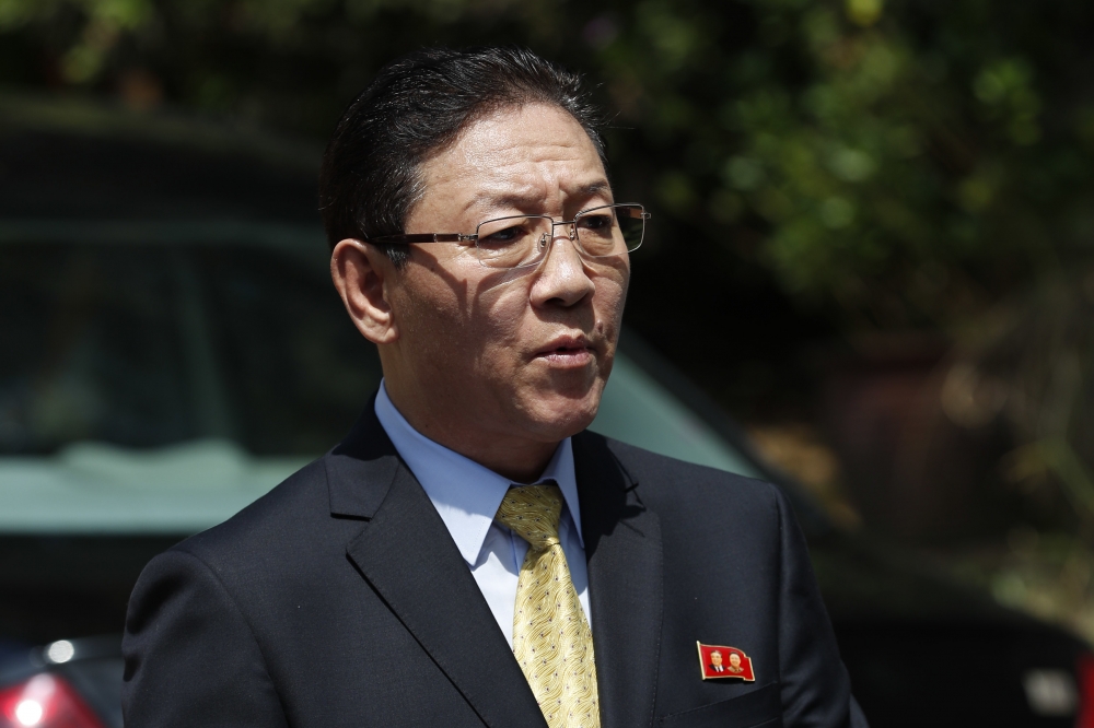 北韓駐馬來西亞大使姜哲（Kang Chol）。（美聯社）