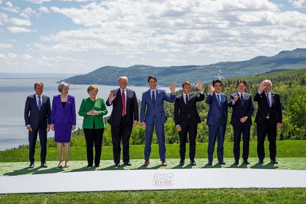 2018年G7峰會於加拿大舉行。（翻攝自推特）