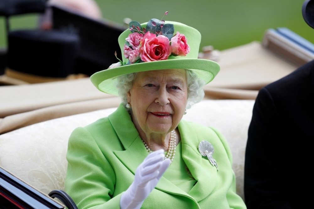 2018年已高齡92歲的英國女王。（湯森路透）
