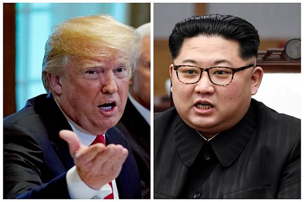 北韓領導人金正恩日前揚言取消川金會，美國總統川普17日則強調目前不會採取「利比亞式棄核」。（湯森路透）