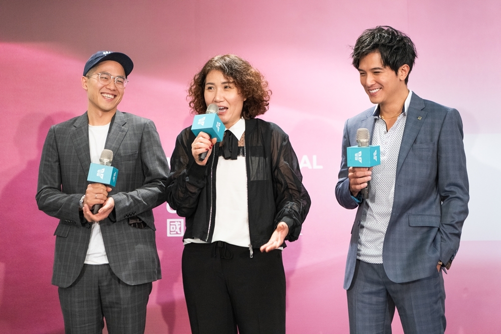 《誰先愛上他的》導演許智彥（左至右）、導演徐譽庭、演員邱澤（台北電影節提供）