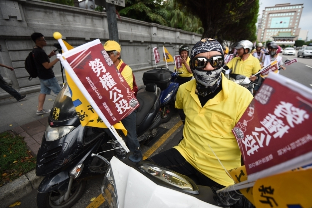 台灣的勞工運動長期以來民進黨發展互相動員，因此屢屢在民進黨執政後就遭到吸納而頓失所依。（攝影：李昆翰）