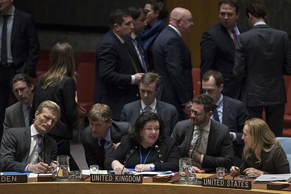 俄羅斯要求開聯合國安理會，要討論英國前間諜父女檔遭毒攻案。(美聯社)