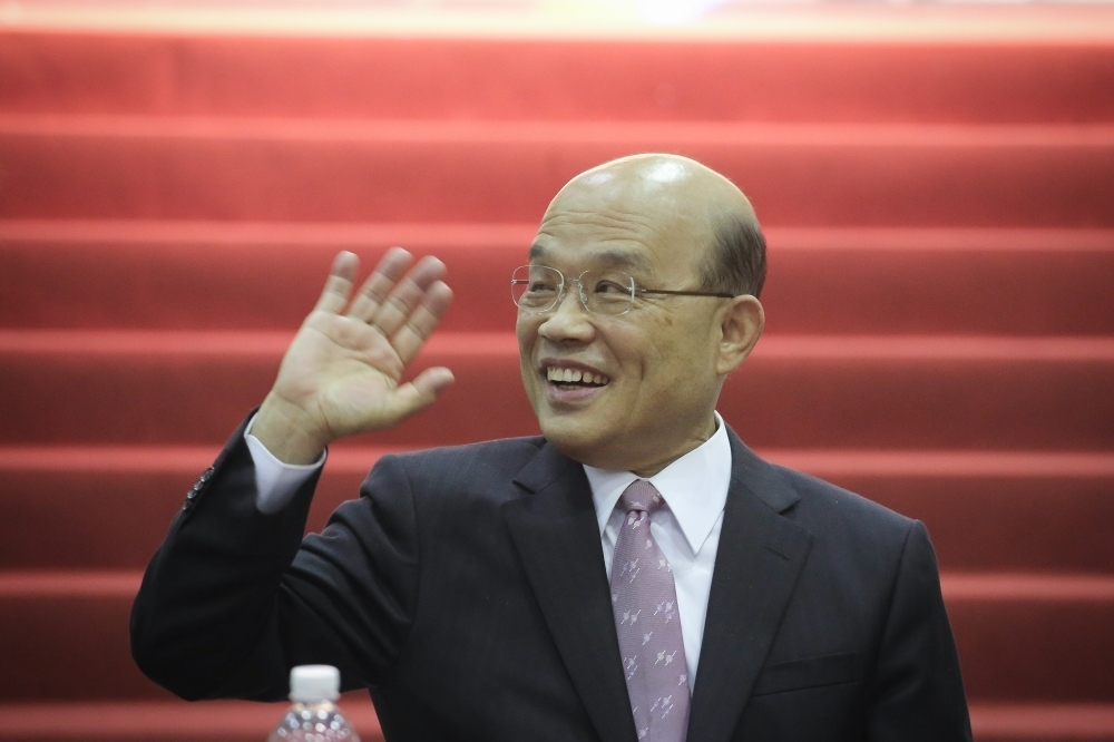 消息傳出，國民黨台北市議員王鴻薇分享蘇貞昌2010年演講的影片，蘇影片中提到不會第三次參選台北縣長。（攝影：陳品佑）