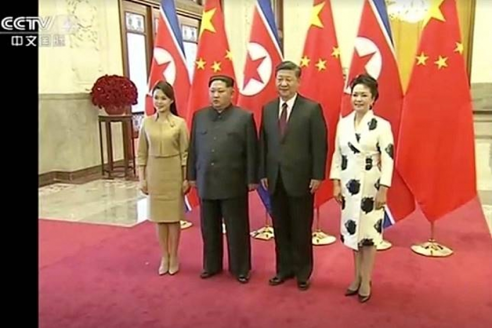 北韓領導人金正恩接獲中國國家主席習近平邀請，於本月25日至28日在中國進行非正式訪問。（湯森路透）