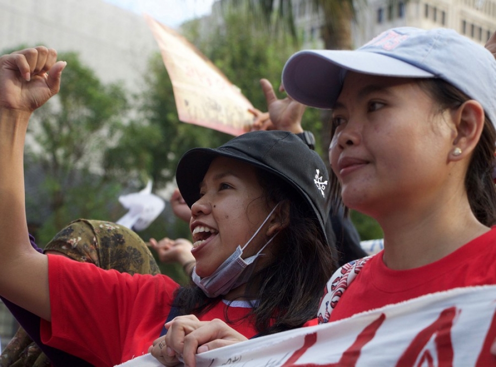 張景打算開會研議開放對越南與印尼試行免簽，但面對國安、治安問題如何克服有待政府有良好配套才行。圖為來台的印尼越南外籍看護工。（攝影：李隆揆）