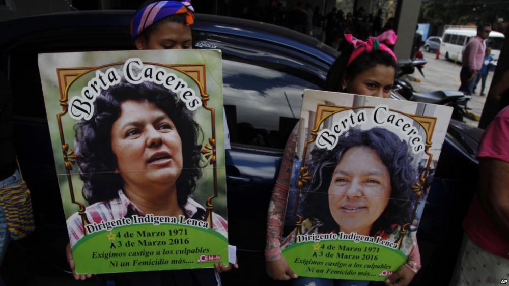 中國想在宏都拉斯蓋阿瓜札卡水壩，環保人士卡瑟雷斯因捍衛當地原住民權益遭到殺害。（美聯社）