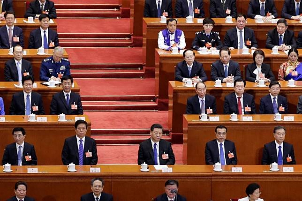 2018年中國召開兩會後，新一屆領導人事已大致底定。（湯森路透）