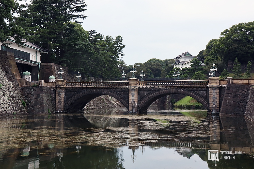 東京相當知名的景點二重橋也是皇居正門，外國貴賓以及重要節日時欲至皇居的賓客，都是從此門進入。（攝影：陳威臣）