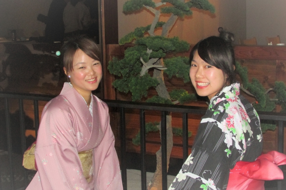 不用到日本，欣葉日本料理用場景與服飾完整重現日本飲食與五感文化。(攝影：陳彥邦）