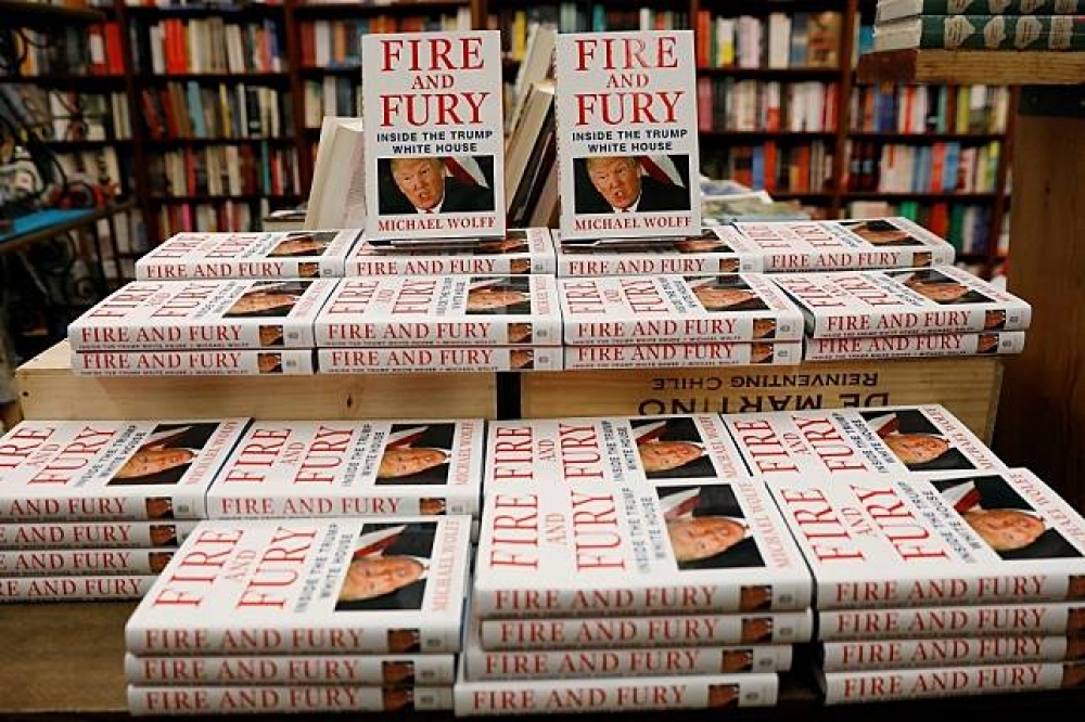 揭露川普執政秘辛的政治類新書《烈焰與狂怒：川普白宮內幕》提前至5日出版。（湯森路透）
