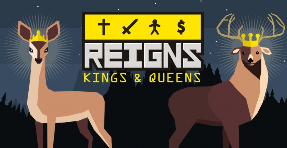 日前任天堂宣布，好評卡牌遊戲《Reigns: Kings & Queens》9月將登陸Switch平台。（圖片來源：《Reigns: Kings & Queens》）