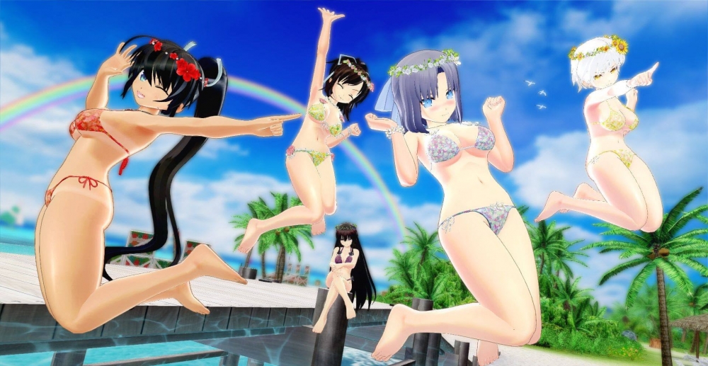 PlayStation宣布《閃亂神樂：沙灘戲水》繁中版今日將追加「陽光泳裝套組」。（圖片來源：PlayStation_TW官方粉絲團）
