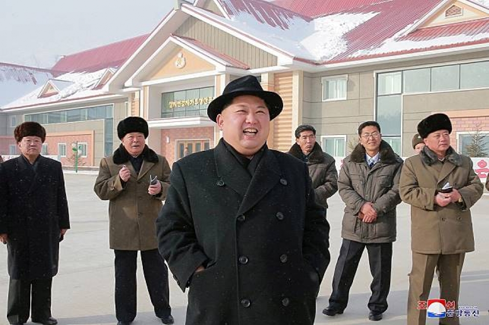 北韓領導人金正恩。（湯森路透）
