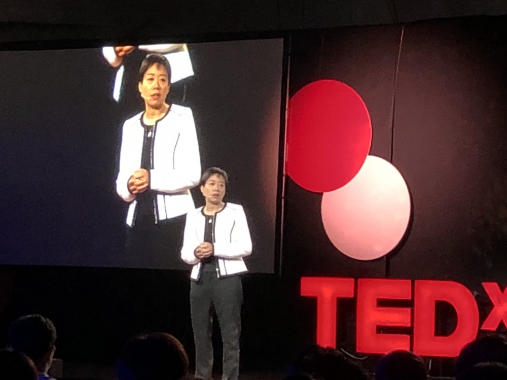 情緒心理學者陳永儀30日受到TEDxTaipei邀請，分享關於「邊緣人」的案例經驗。（攝影：王怡蓁）