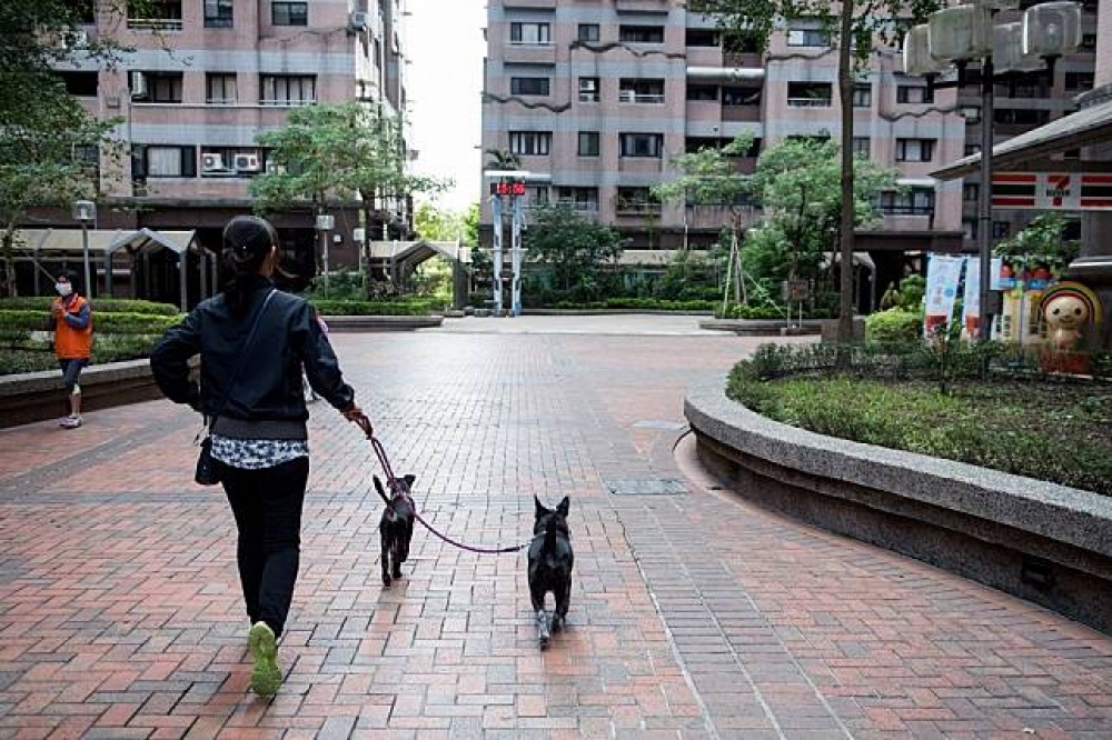 汐止「宏國大鎮」社區管委會日前僅以12％住戶，便決議全面禁養寵物，引起其他養貓、狗住戶不滿。（攝影：李昆翰）