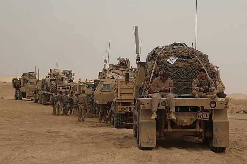駐伊拉克的美國軍隊。（美聯社）