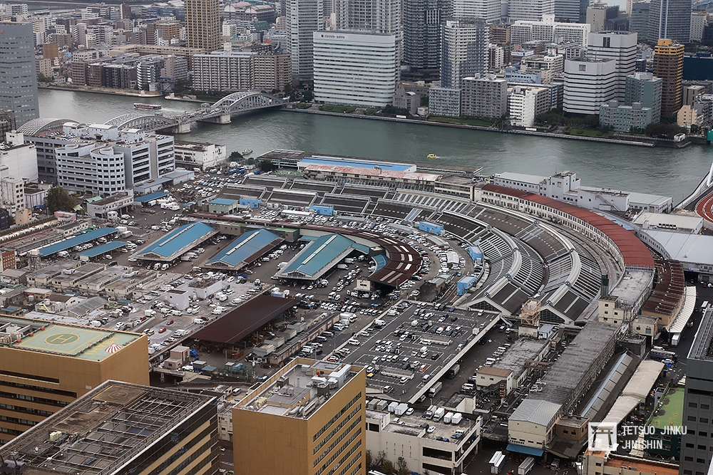 佔地廣達五個東京巨蛋的築地場內市場，在搬遷至豐洲之後，將會如何發展，相信是許多人關心的問題。（攝影：陳威臣）