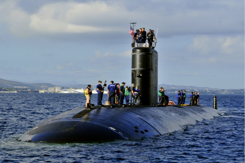 美軍現役洛杉磯級核動力潛艦亞歷山卓號。（圖片取自美國海軍）
