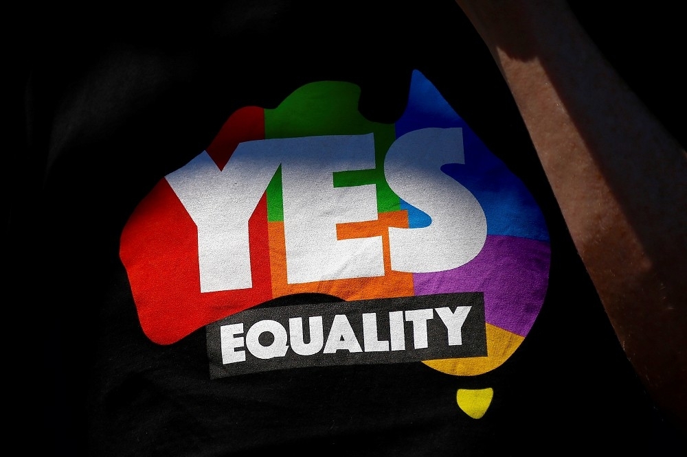 澳洲的諮詢郵遞公投結果今晨公布，多數民眾支持婚姻平權。（湯森路透）