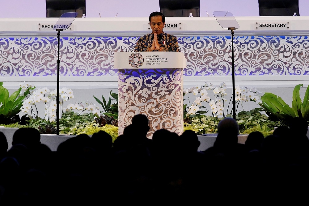 印尼總統佐科威稱經濟體間的關係感覺越來越像是《冰與火之歌》，忙著互相爭戰、競爭，卻忽略與日俱增的威脅。（湯森路透）