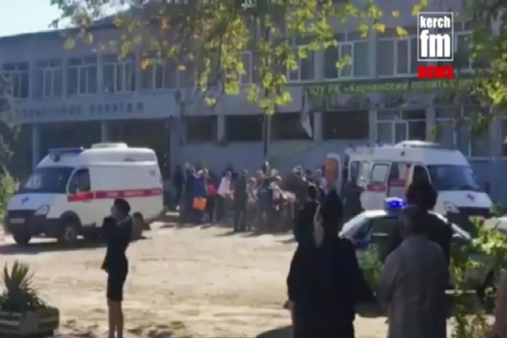 俄屬克里米亞一學院內發生恐怖攻擊事件。（美聯社）