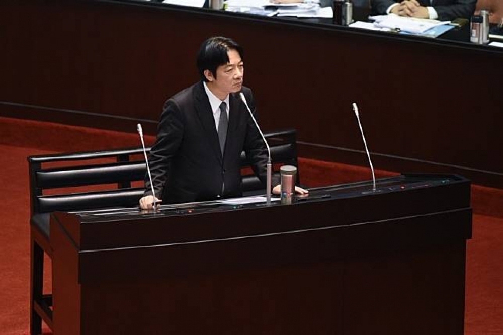 新任行政院長賴清德在立法院備詢時明確表示支持「台灣獨立」。（資料照片）