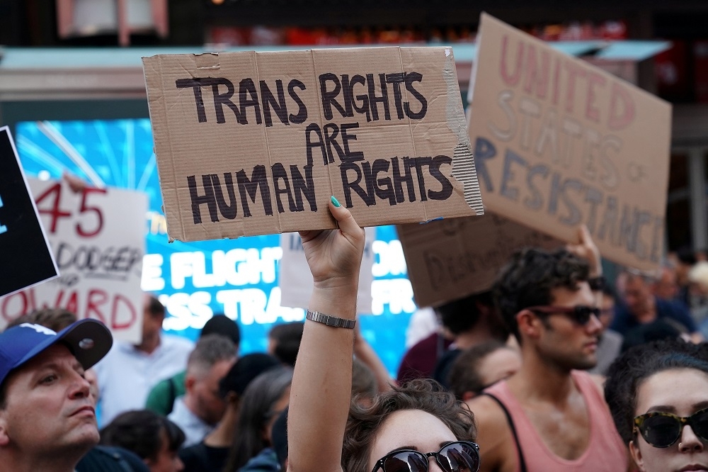 若將性別重新定義後只分為男性或者女性，將推翻聯邦民權法案對140萬名跨性別者的認可與保護。（湯森路透）