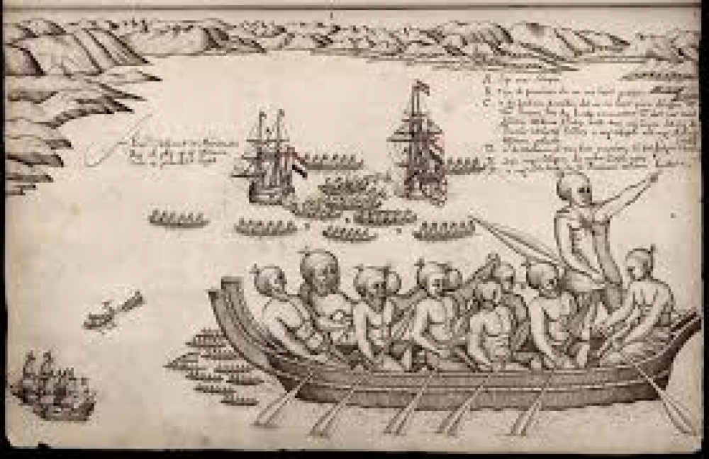 荷蘭人支配了17世紀亞洲海域的長程貿易，對台灣影響甚鉅。（維基百科）