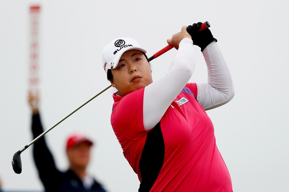 世界排名第九、中國高爾夫球女將馮珊珊。（湯森路透）