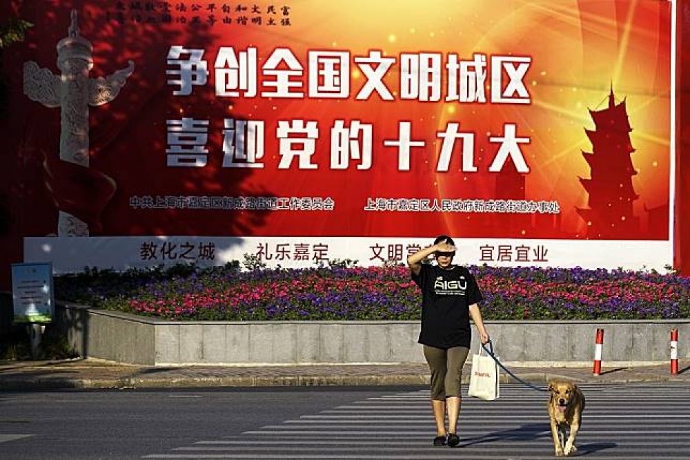 為迎接十九大，中國當局已加大控管力道，進行全面監控。（湯森路透）
