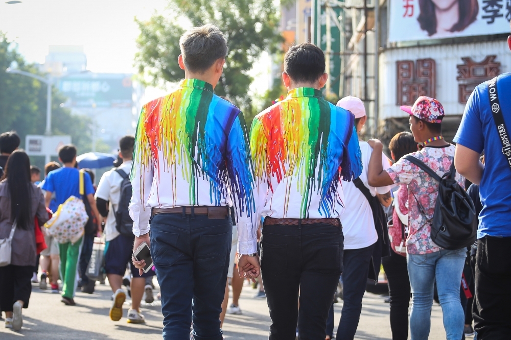 正在日本為跨國同性伴侶居留權奮戰的台籍G先生，在去年隔海為同志遊行聲援之後，今年再次透過公開信，為台灣正在積極推動的婚姻平權公投加油。（資料照片／陳品佑攝）