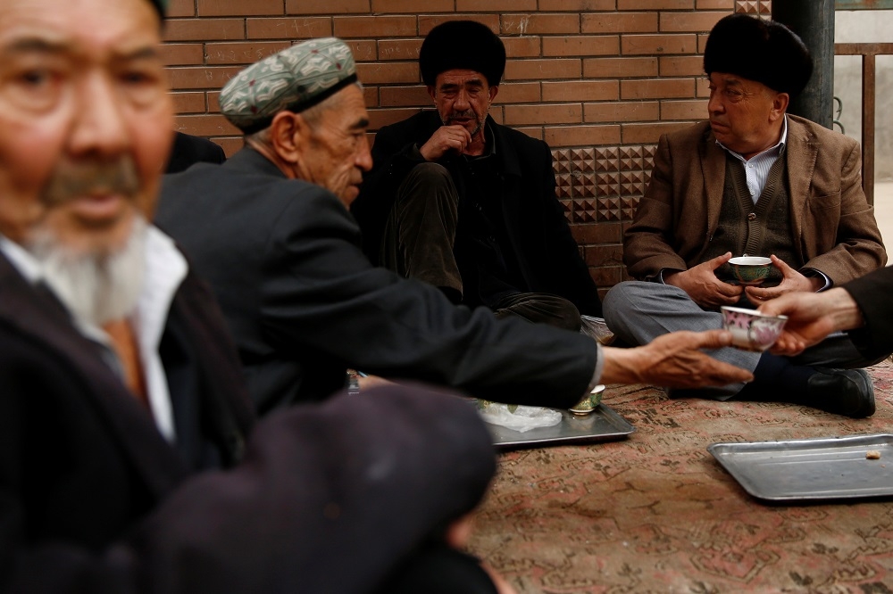 新疆維吾爾族近百萬人遭到中國當局關押入再教育營，引發國際關注維族人權議題。（湯森路透）