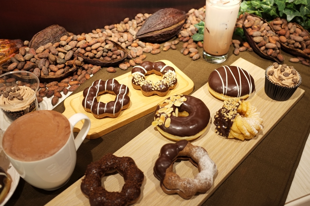 Mister Donut 特別於今（2）日推出8款濃情可可系列甜甜圈（攝影：施縈縈）