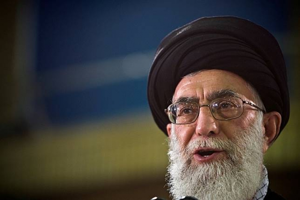 伊朗最高領袖哈米尼（Ali Khamenei）。（湯森路透）