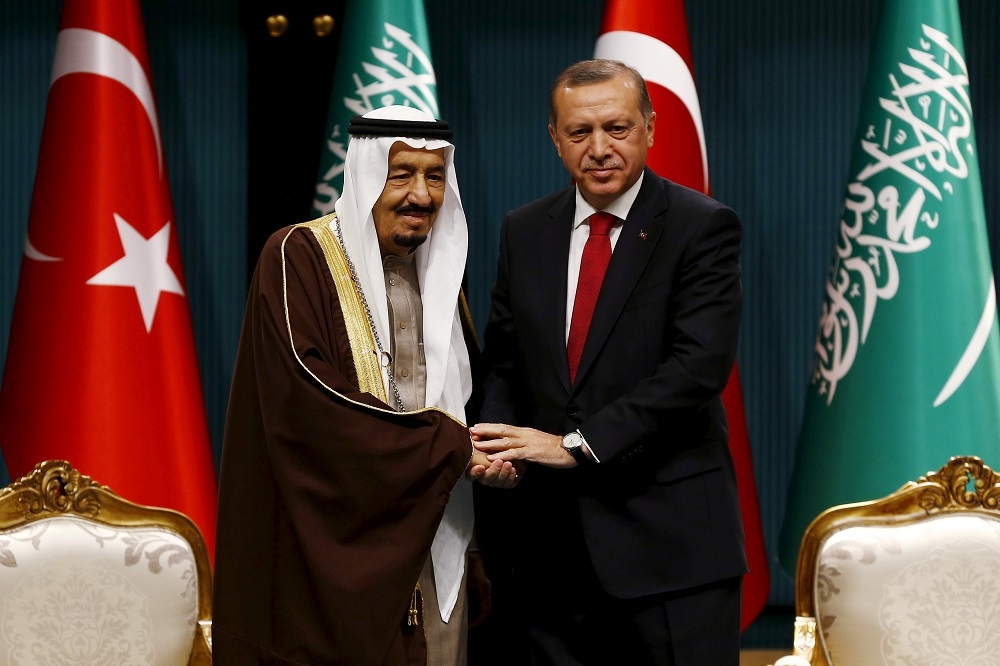 土耳其總統艾爾多安認為沙國高層下令殺害卡舒吉，但不是國王薩爾曼。（湯森路透）