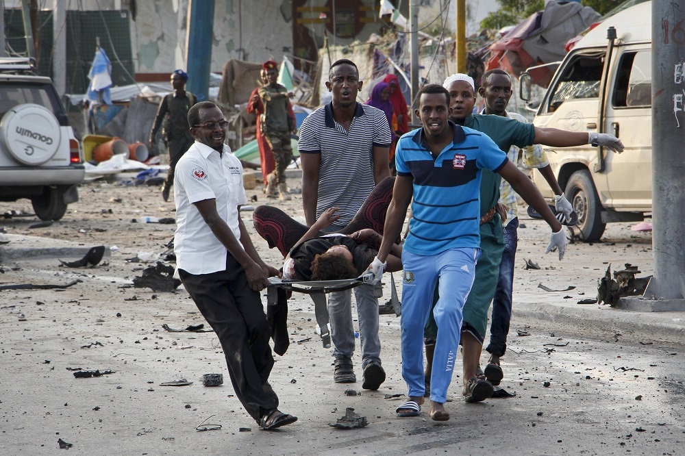 索馬利亞首都遭伊斯蘭極端團體攻擊。（美聯社）