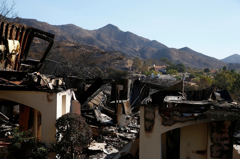 加州兩大野火至今已造成至少31人死亡。（湯森路透）